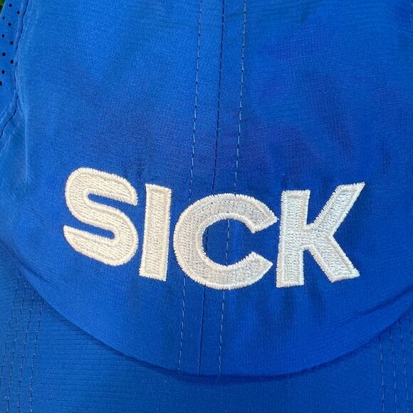 Nike Golf Hat 'Sick' Logo Blue White Lightweight Adjustable Hat Cap - Picture 6 of 8